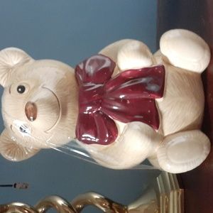 Vintage Metlox Pottery Poppy Trail Teddy Bear Beau Cookie Jar